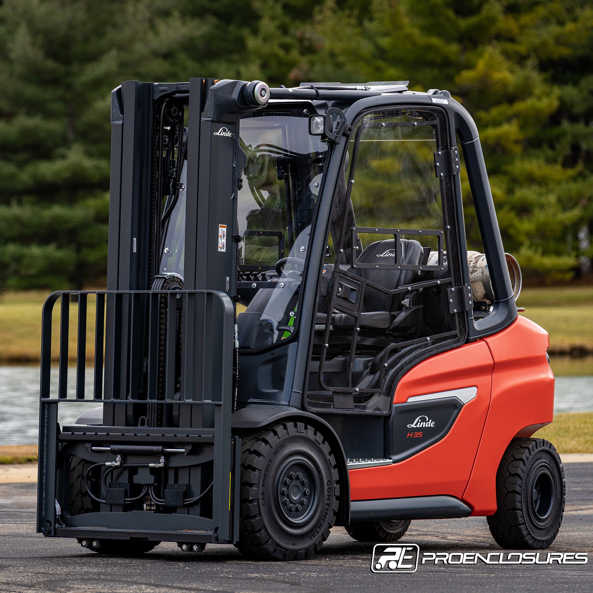 ProEnclosures’ forklift full cab enclosure