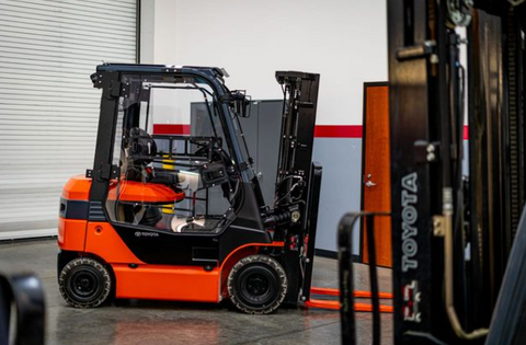 Toyota Forklift in Warehouse