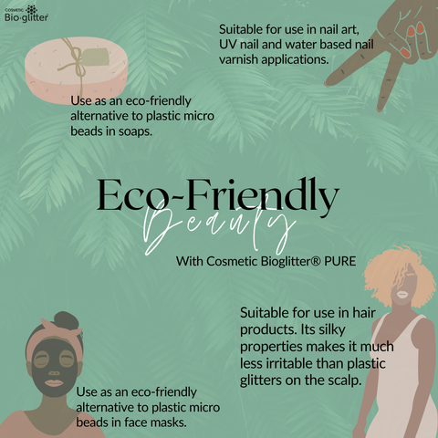 Glitter for Eco friendly beauty products