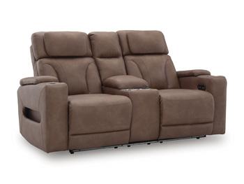 Power Reclining Loveseat with Console for a Clean-Slate Comfort
