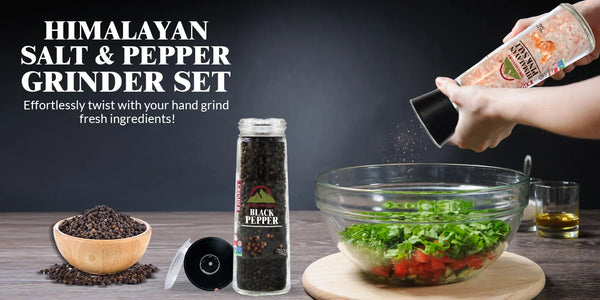 Salt and pepper grinder set