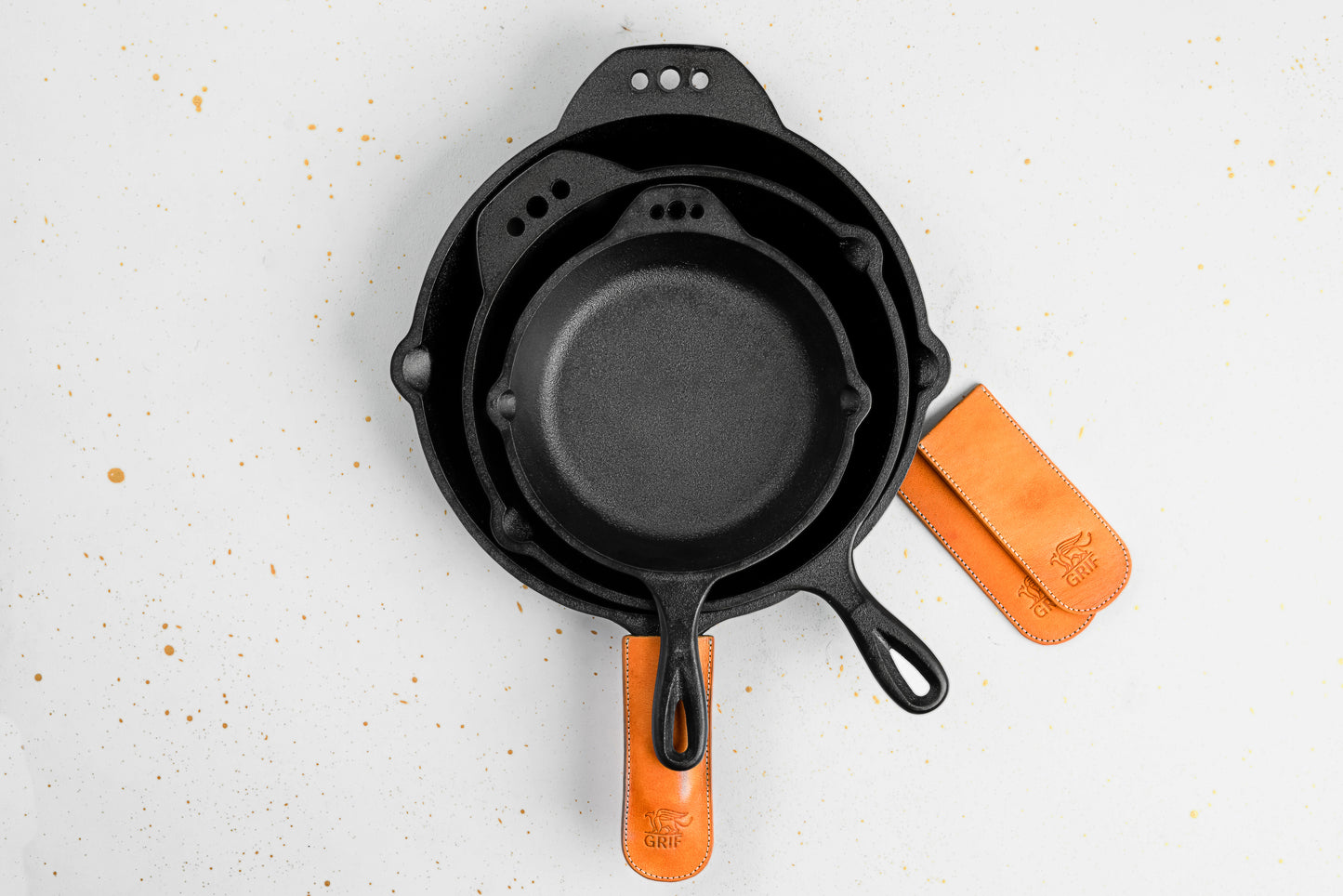 CAST IRON SKILLETS SET - GRIF CAST IRON – Grif Cookware