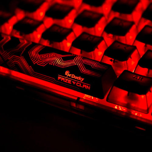 FAZE CLAN X DUCKY ONE 3 MINI 赤軸 PC/タブレット PC周辺機器 knobel