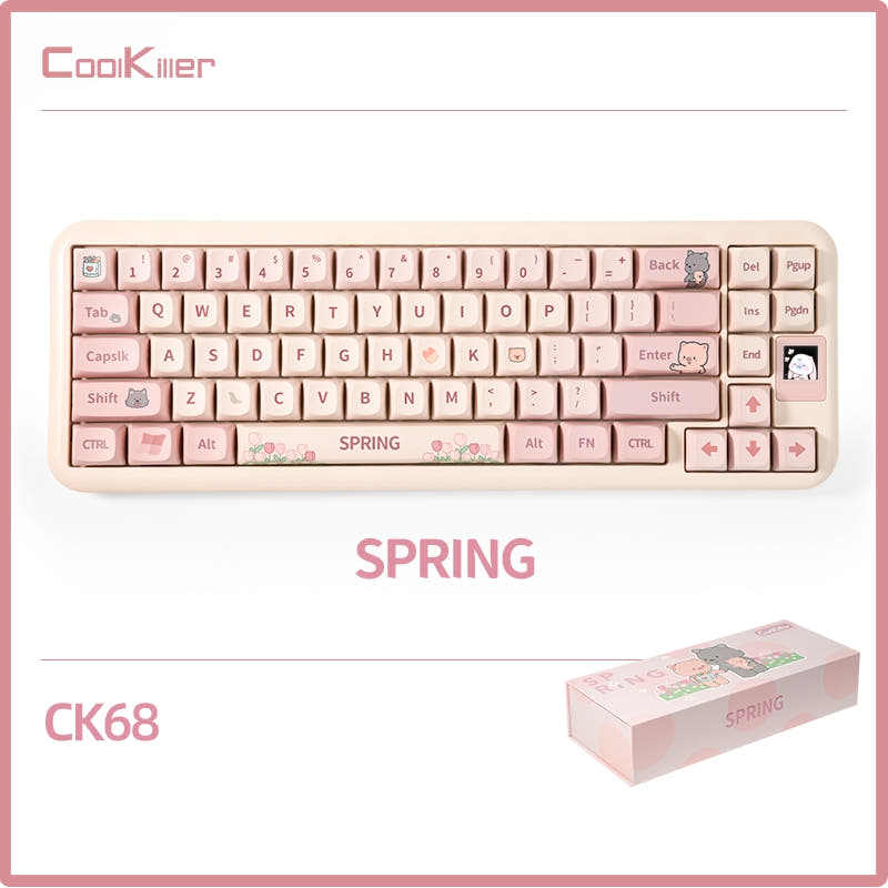 CoolKiller Spring Series Mechanical Keyboard Spring CK68 / Meowth Linear