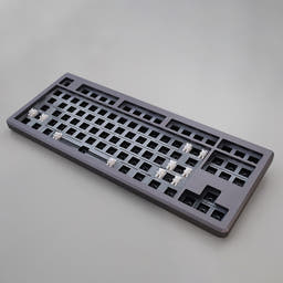 Keydous NJ87Pro Gasket Mechanical Keyboard as variant: Only Grey Kit / PC / None