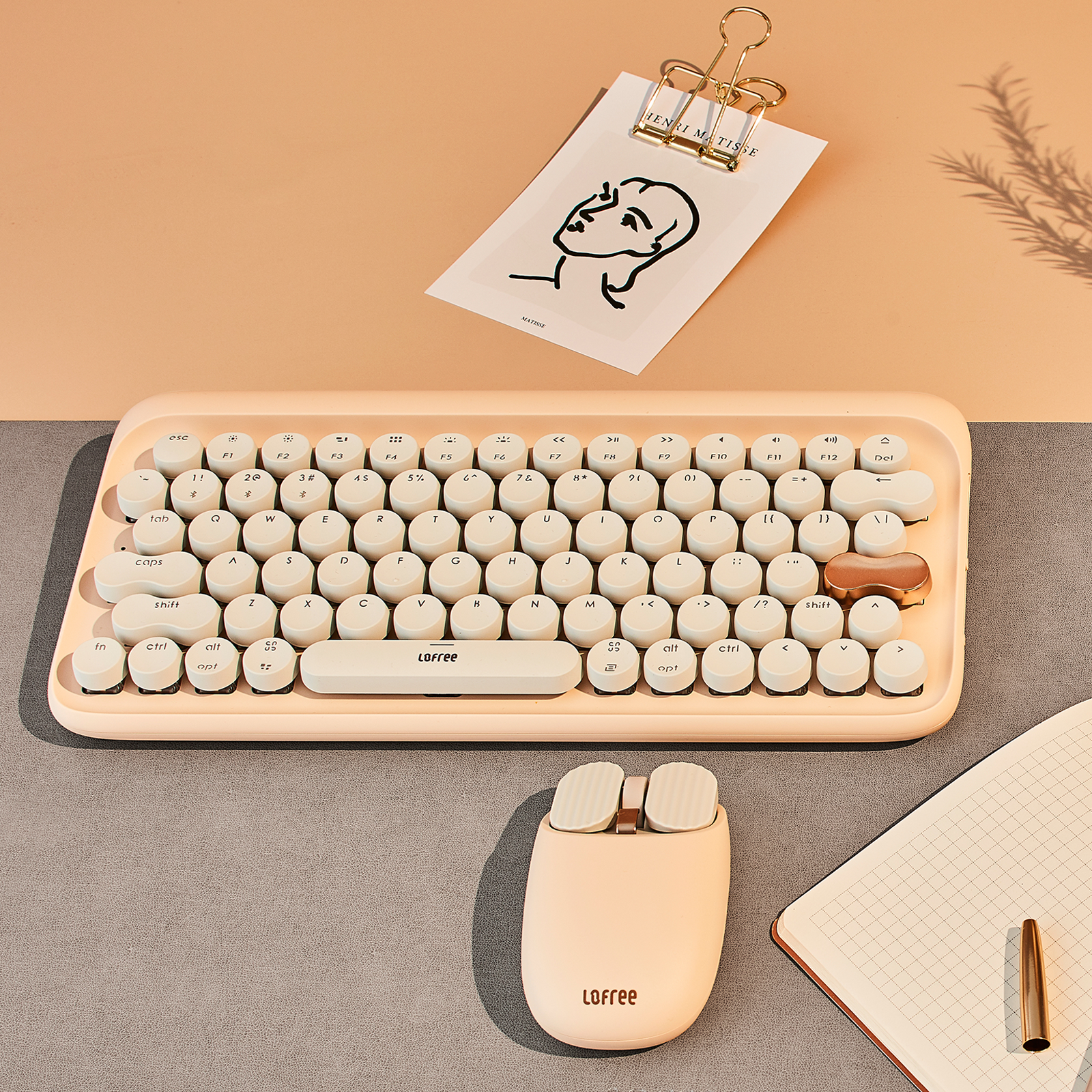 Lofree EH112S Milk Tea Mechanische Tastatur-7