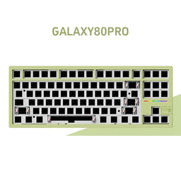 FEKER Galaxy80 Pro Aluminum Wireless Keyboard Kit as variant: Green-Wired