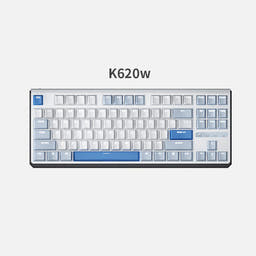 DURGOD K610W/K620W White Backlight Mechanical Keyboard as variant: WhiteBlue(White Backlight) / K620w-87keys / Turbo Red