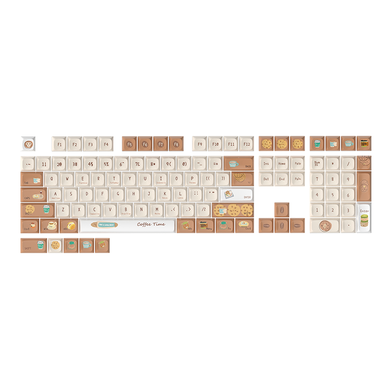 KeysMe Caramel Latte KDA Profile Keycaps Set