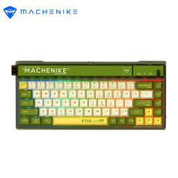 MACHENIKE KT68 Hot-swap Three Mode Mechanical Keyboard as variant: Green / MACHENIKE Red