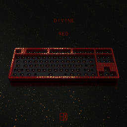 Helix Lab Aaru Divine Egyptian Hieroglyphic Relievo TKL Keyboard Kit as variant: Red