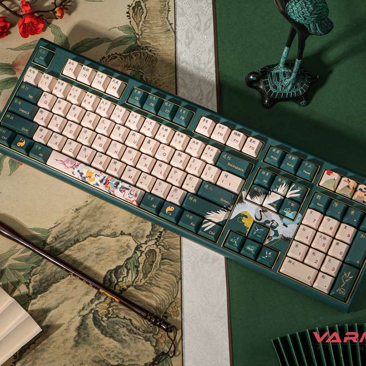 Varmilo VBS108V2/VBM108V2 Crane of Lure Series Wired Mechanical Keyboard Cherry MX Brown(three mode) / ANSI