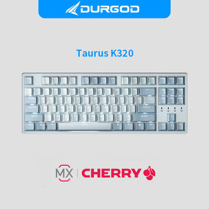 DURGOD K320/K310 White Light Mechanical Keyboard Blue 87 keys-K320 / Cherry Blue