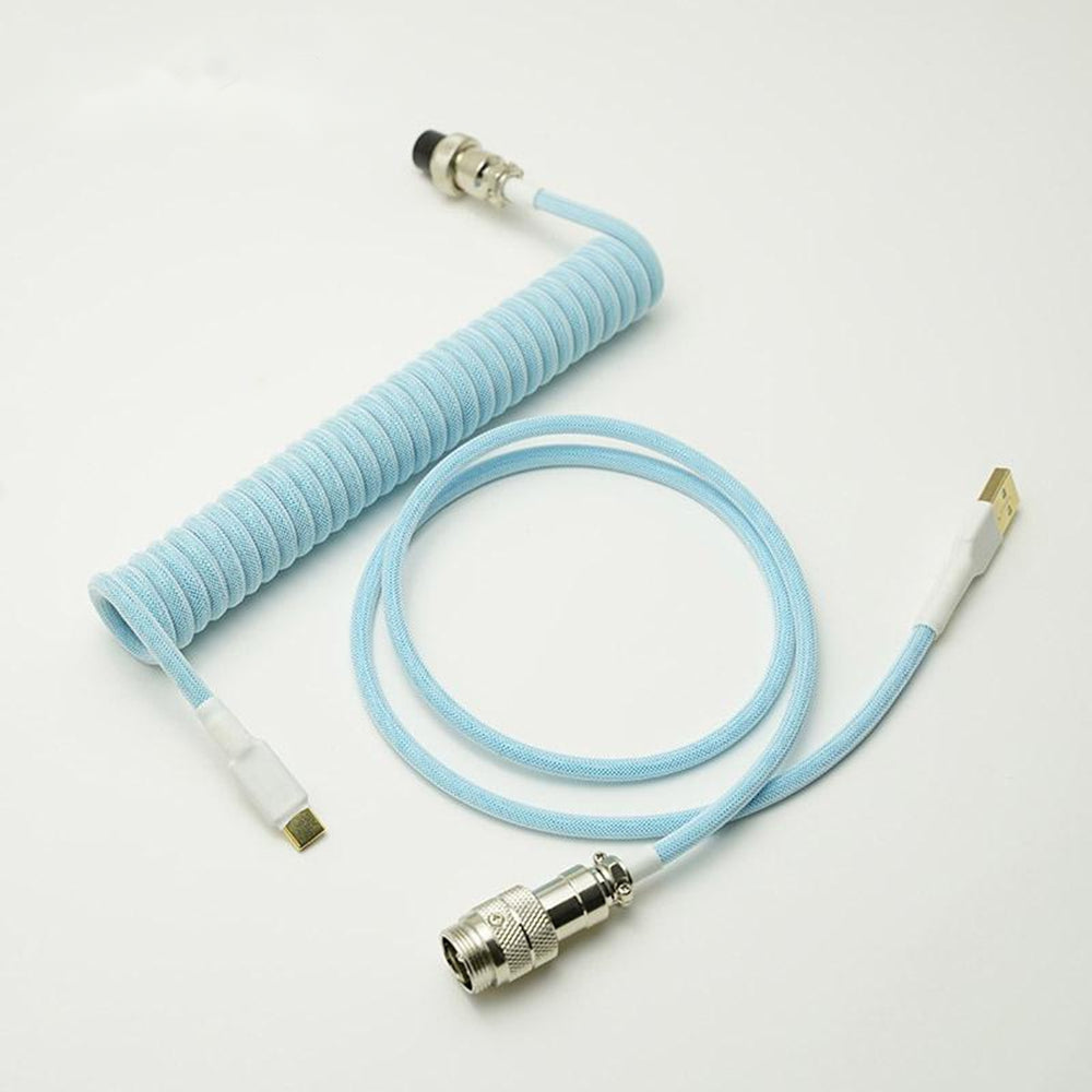 YUNZII Blue Series Custom Coiled Aviator USB Cable