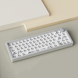 XINMENG A66 Aluminium Alloy Keyboard Kit as variant: Silver Kit / PC