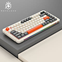 Royalaxe L75 & L98 Gasket Mechanical Keyboard as variant: Beige / L75 / TTC Titan Heart RGB