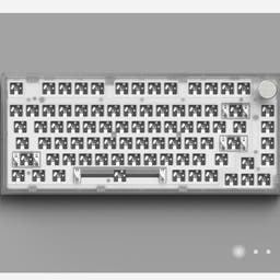FL·ESPORTS MK750 Gasket Keyboard Kit as variant: White Transparent