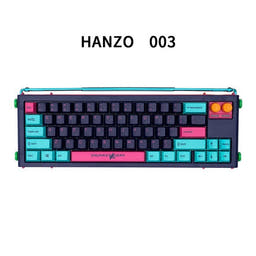 Shurikey Hanzo 65% ABS White LED Mechanical Keyboard as variant: 003 / Varmilo EC V2 Sakura