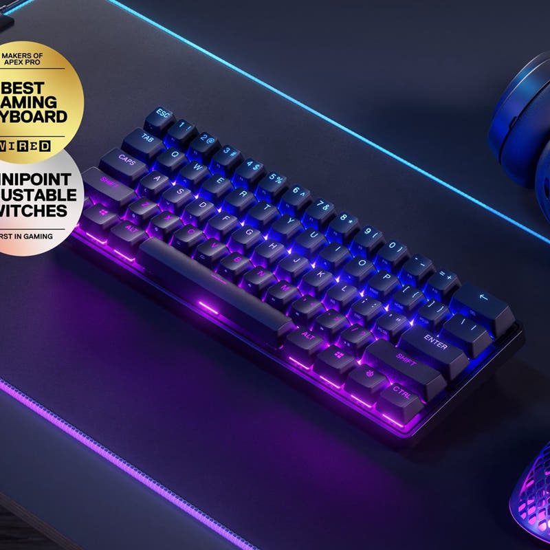 Steelseries Apex Pro Mini Wireless 60% Compact Mechanical Keyboard