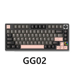 HELLOGANSS HS75T Mechanical Keyboard(AA Battery) as variant: GG-02 / Silver Yuepo linear