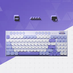 ThundeRobot K96 Low Profile Mechanical Keyboard as variant: Water Wisteria / Red Switch