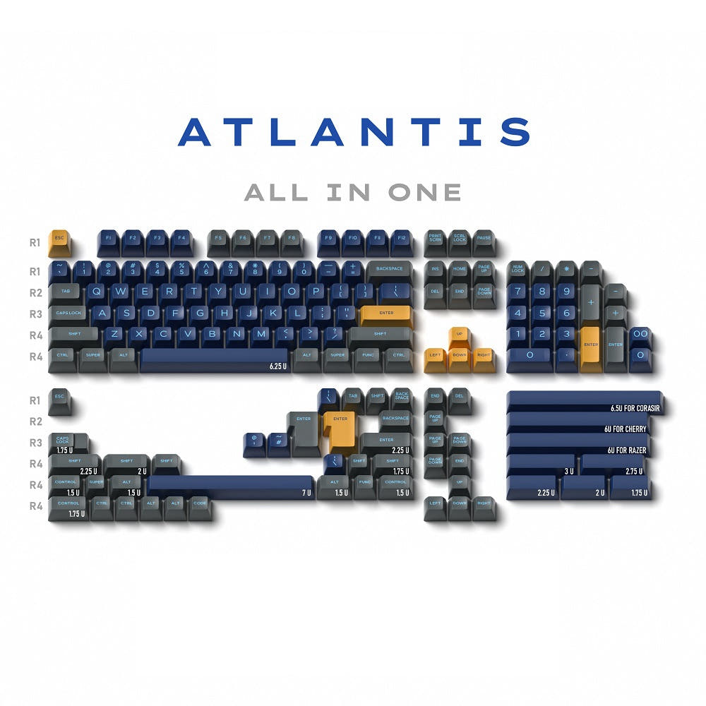 DOMIKEY Atlantis SA Profile Keycaps Set