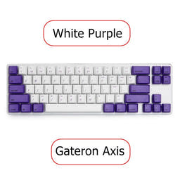 Magicforce 68keys PBT Sublimation Edition Wired Mechanical Keyboard as variant: White Purple  Gateron / Blue Switch