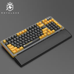Royalaxe Y Series RGB  Mechanical Keyboard as variant: Steampunk / Y98 / TTC Gold Pink V2
