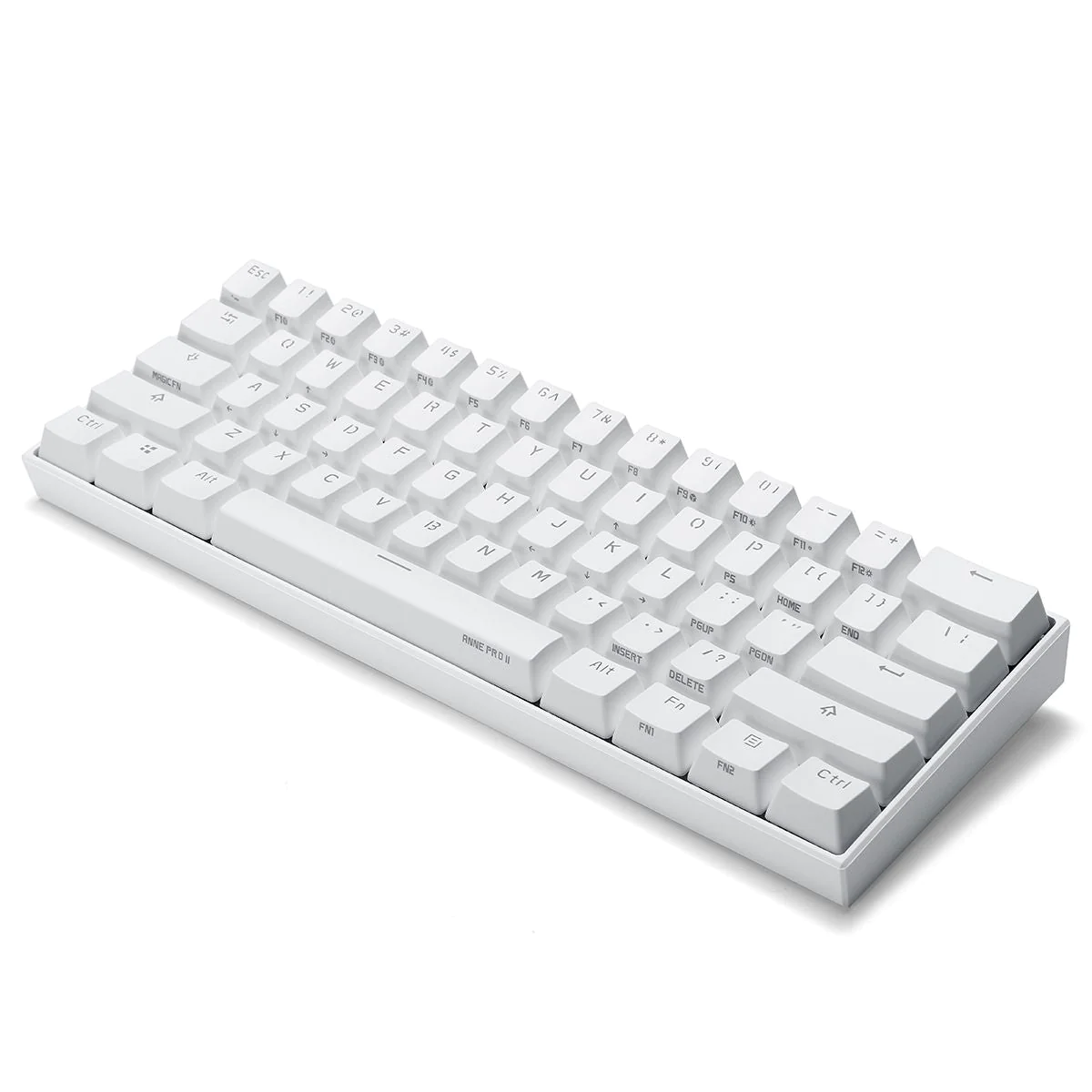 Anne Pro 2 60% Bluetooth Mechanical Keyboard White / Gateron Pro Brown