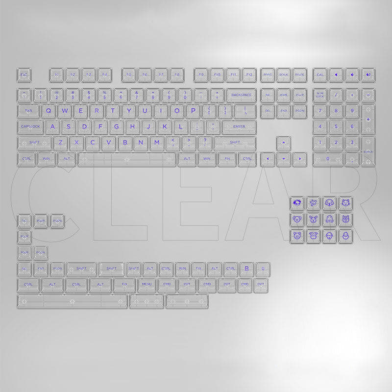 AKKO Transparent  ASA 155 Keycaps