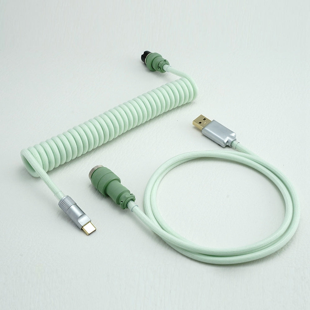 YUNZII Matcha Custom Coiled Aviator USB Cable