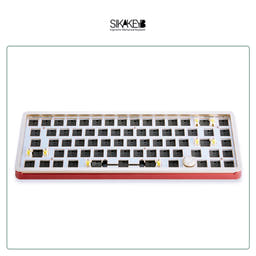 SIKAKEYB SK6 Aluminium Alloy Gasket Keyboard Kit as variant: Wine Red Kit