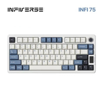 Infiverse Infi75 Gasket HIFI Mechanical Keyboard White / TTC Xi Zi