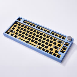 Keydous NJ80 Three Mode Keyboard Kit as variant: Blue AP / Brass