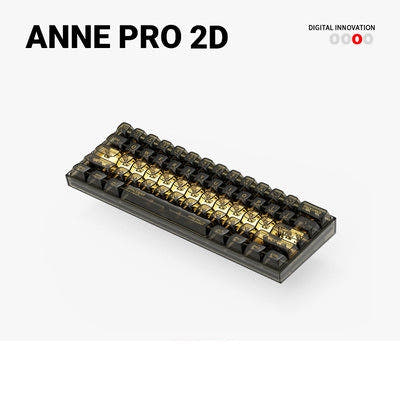 Anne Pro 2D Mechanical Keyboard Black / Gateron pro 2.0 Brown