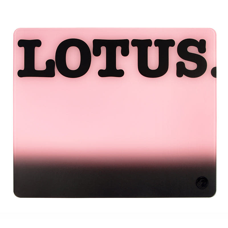 Esptiger Lotus Pink/ Black Glass MousePad