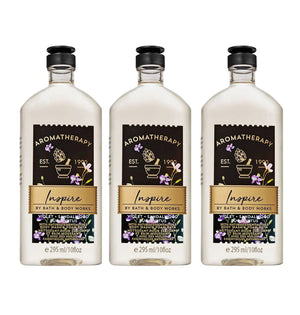 Bath & Body Works Aromatherapy Violet Sandalwood Eucalyptus Body Wash  3 Pack - Betian-na
