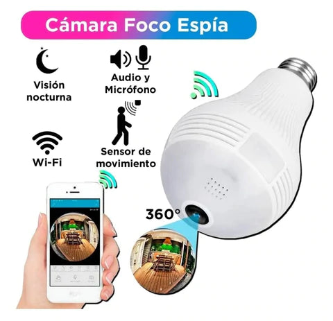 Foco cámara Espía 360 CasaDina