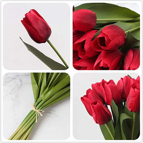 Ramo de tulipanes artificiales realistas 42cm – CasaDina