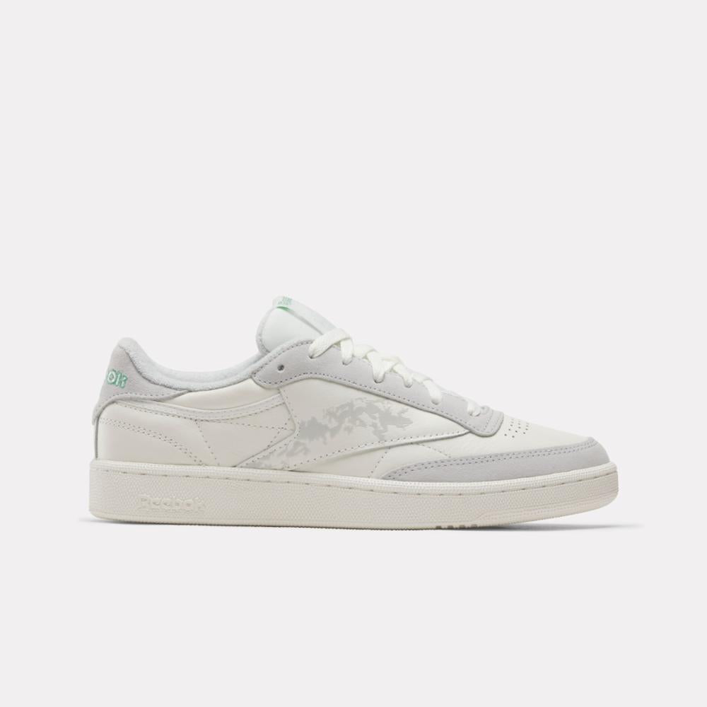 Reebok Footwear Women Reebok x Friends With Animals Club C 85 Shoes CHALK/CHALK/GLEGRN - Reebok Canada product image