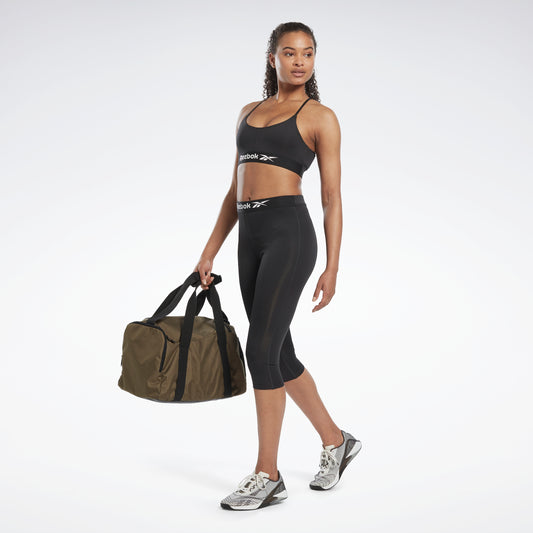 Reebok Apparel Women Reebok Lux Strappy Sports Bra BLACK