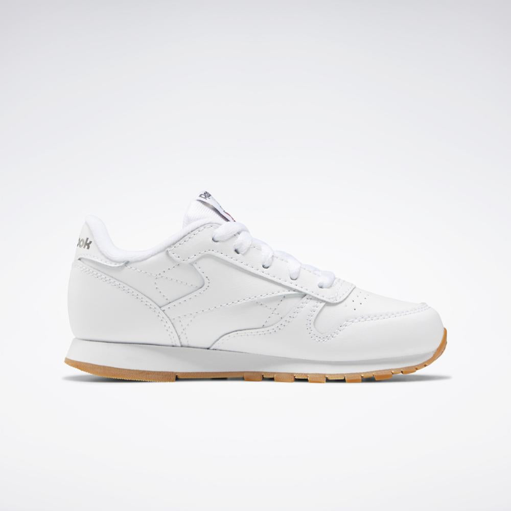 Reebok Footwear Kids Classic Leather Shoes Child White/Gum