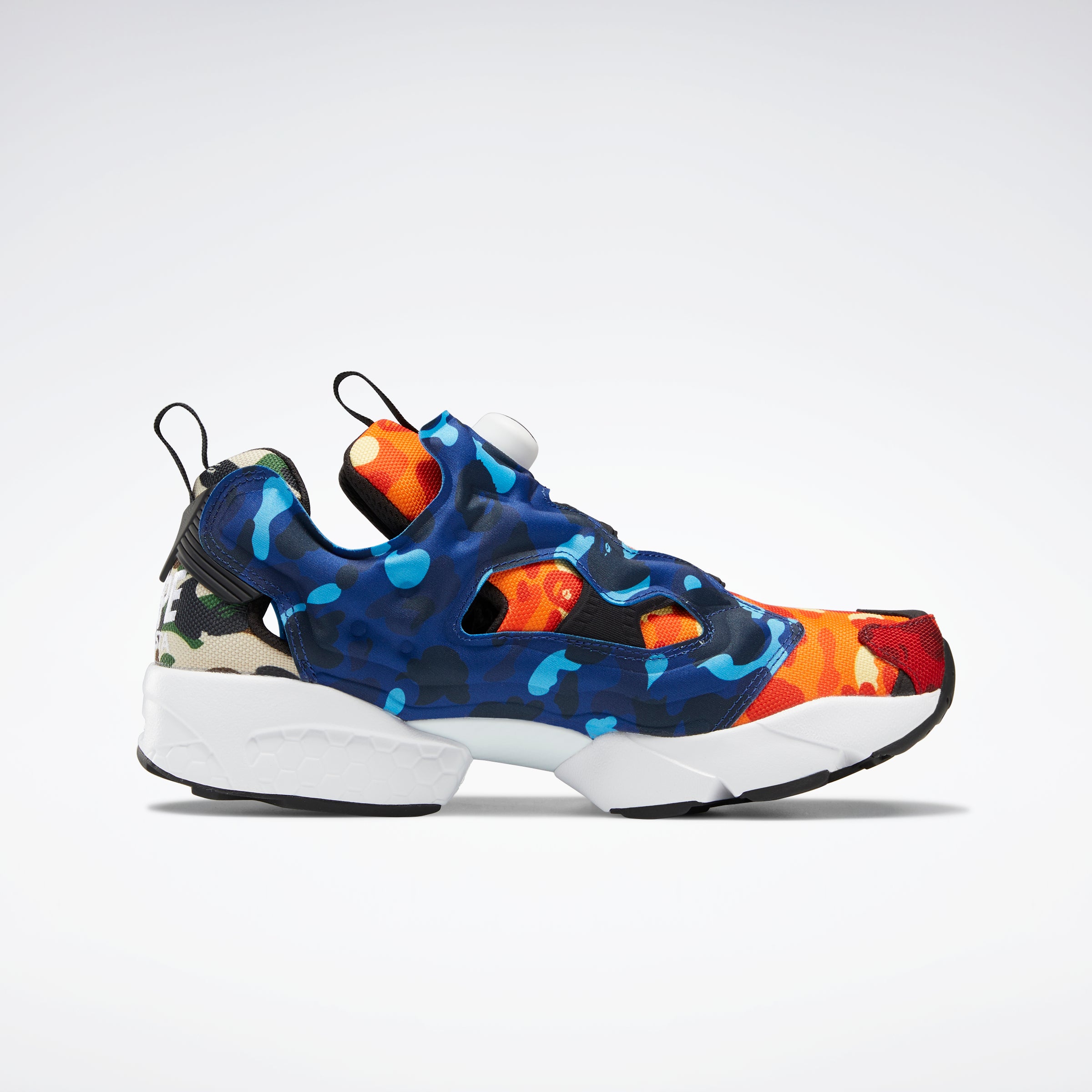 Reebok Footwear Men Bape Instapump Fury Og Shoes White/Black/Black