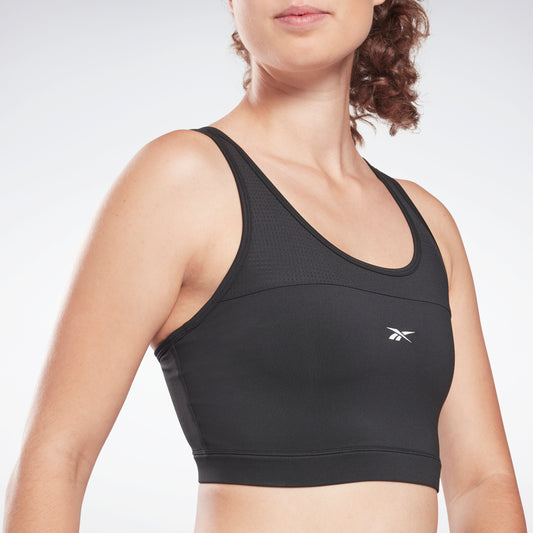 Reebok Apparel Women Classics Vector Low-Impact Sports Bralette Black