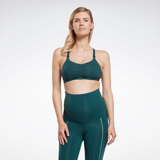 Best Maternity Workout Clothes - Reebox Lux 2.0 Maternity Leggings -  testing on a deck on a mountain – iRunFar