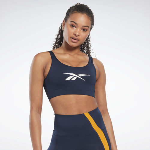 Reebok Lux Vector Racer Sports Bra (Plus Size) 1X Black