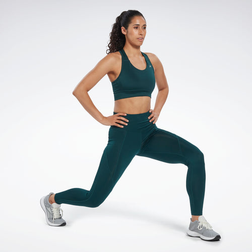 Reebok Apparel Women Reebok Lux Vector Racer Sports Bra VECNAV