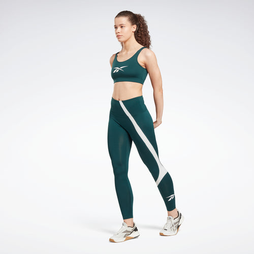 Reebok Identity Big Logo Bralette in DARK GREEN