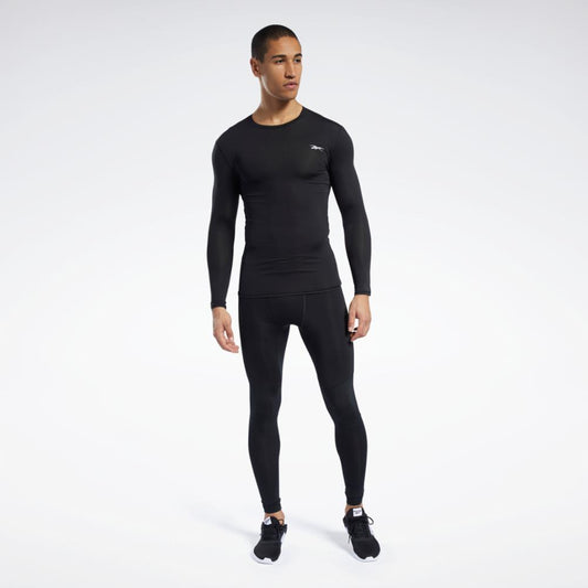  Reebok Men's Standard ID Workout Training Compression Tights,  Night Black, XS : Clothing, Shoes & Jewelry