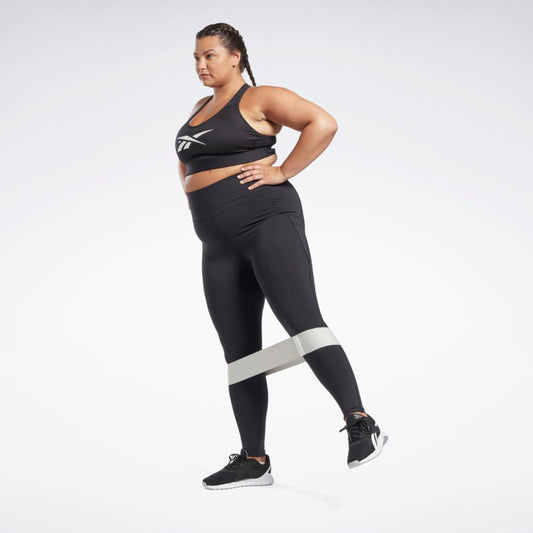 Women Reebok Mesh Leggings Black Athletic Full Length Leggings with Pockets  NEW